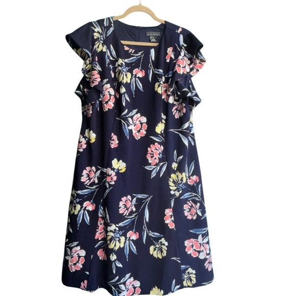 Jessica Howard size 18 navy floral dress - Picture 1 of 10